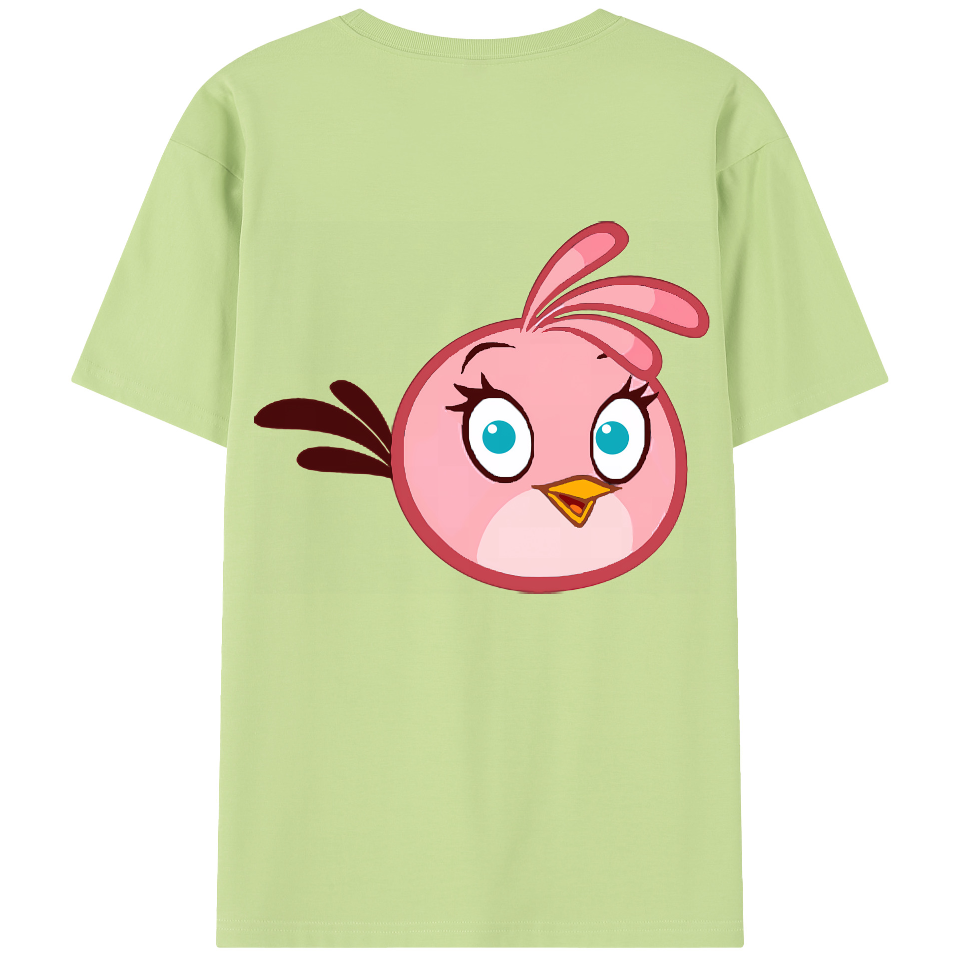 （画像用） Angry Birds アングリーバード 綿100％半袖Tシャツ（背面プリント）